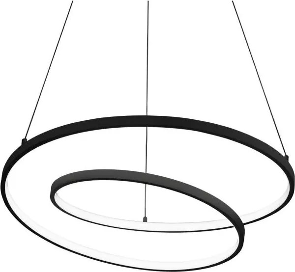 Ideal Lux - Lustră LED dimabilă suspendată pe cablu OZ LED/48W/230V, Ø 60 cm, CRI 90, neagră