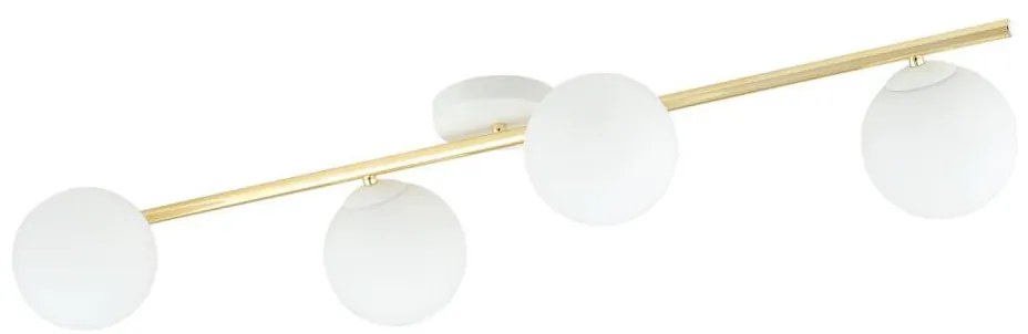 Plafonieră SPLENDI 4xE14/10W/230V alb/auriu