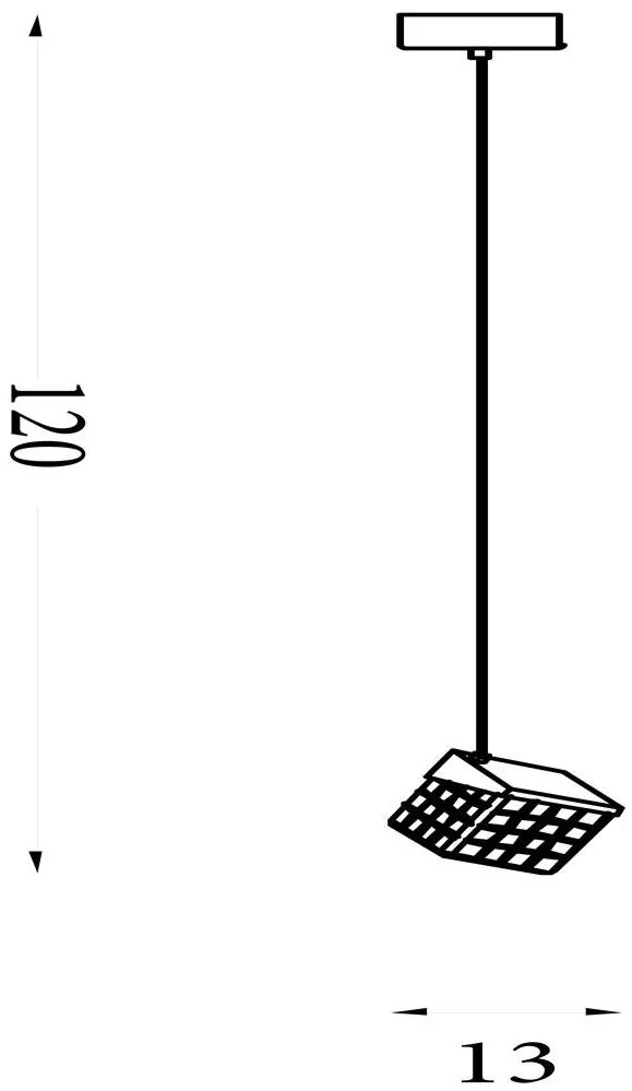 Pendul LED decorativ Cuboid