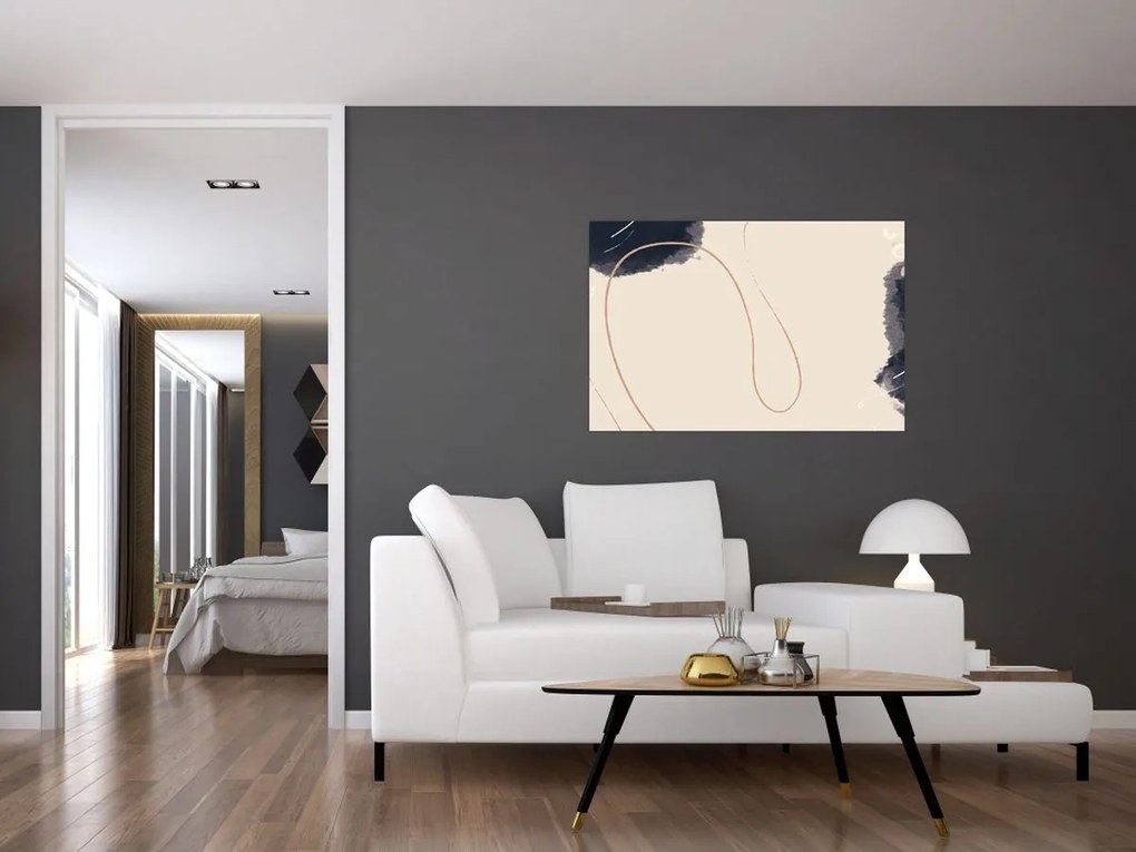 Tablou - Abstractizare bej (90x60 cm)