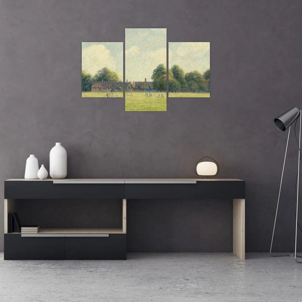 Tablou - Camille Pissarro, Hampton Court Green, reproducere (90x60 cm)