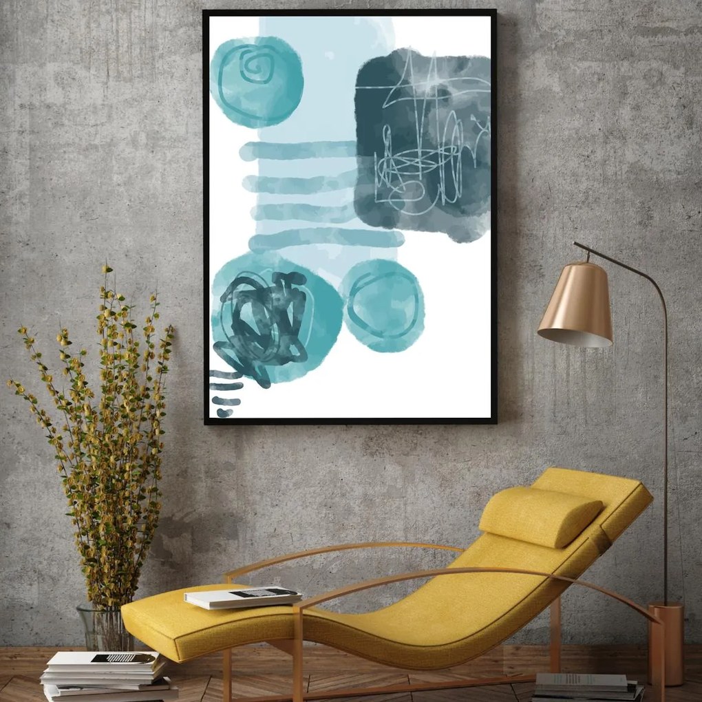 Poster - Abstracție pictată (A4)