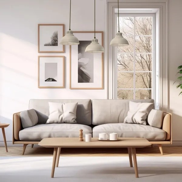 Lustră pe cablu SVEN 3xE27/15W/230V bej