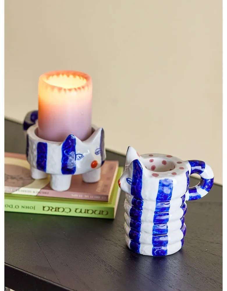 Sfeșnice 2 buc. din gresie Caty – Bloomingville