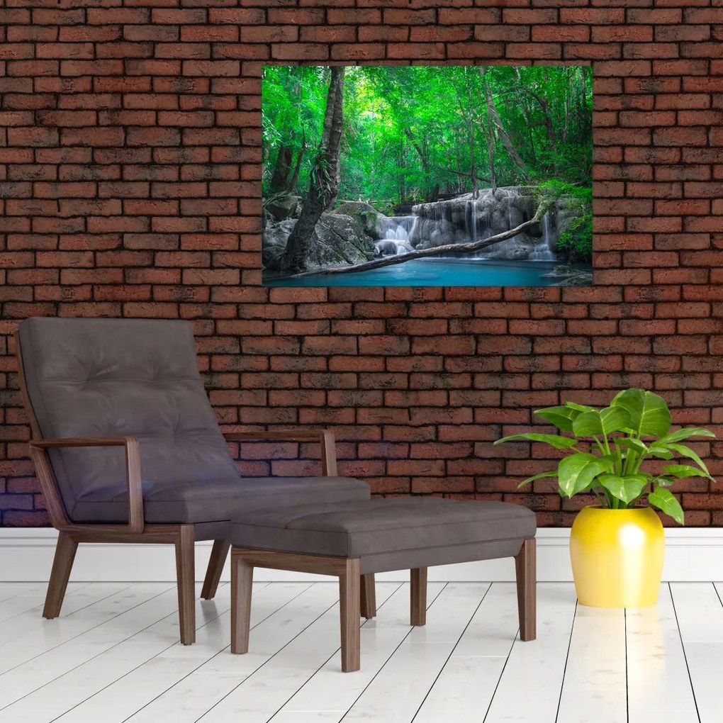 Tablou - Cascada Erawan, Kanchanaburi, Thailanda (90x60 cm)
