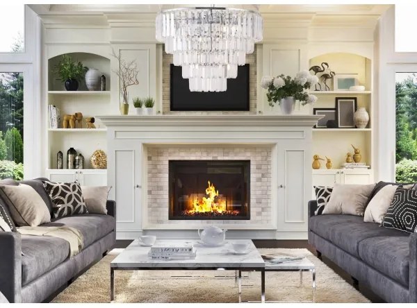 Lustră pe cablu MAXLIGHT P0260 MONACO 15xG9/40W/230V d. 60 cm crom