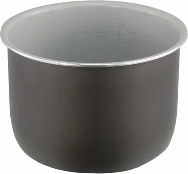 Set vas cu garnitura din silicon Ninja Foodi SmartLid 4484GX750EUUK, 7,5 l, Compatibil cu OL650/OL750, Acoperire ceramica, Negru