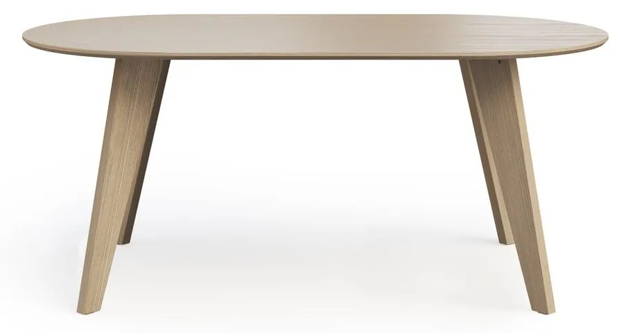 Masă de dining cu blat cu aspect de lemn de stejar 100x180 cm Lago – TemaHome