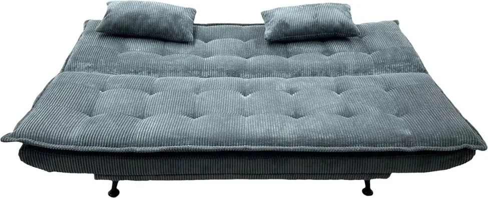 Canapea extensibila, Catifea Raiata Gri JAZZ 195cm