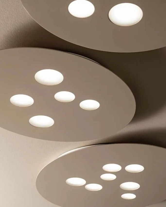 Plafoniera moderna Luna 50x60cm, alb sau gri