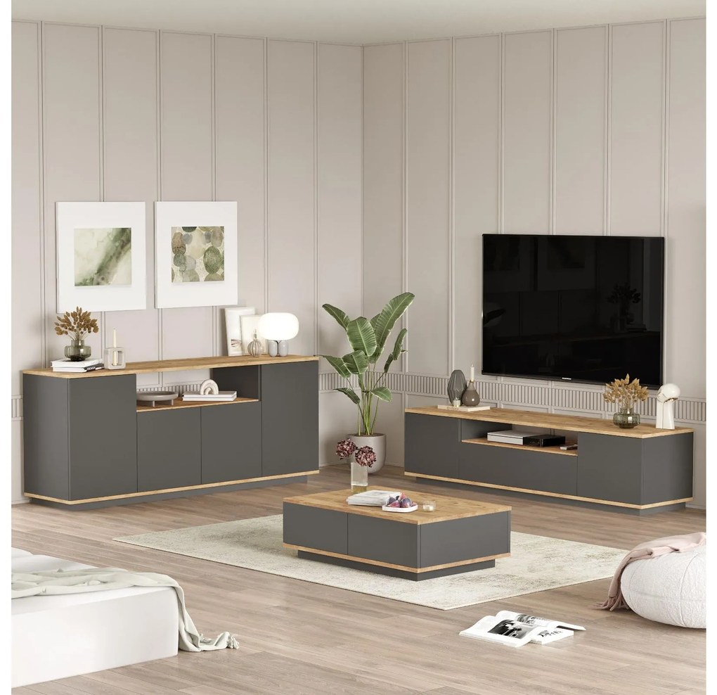 Mobilier living France 18 (Pin atlantic + antracit) . 1102146