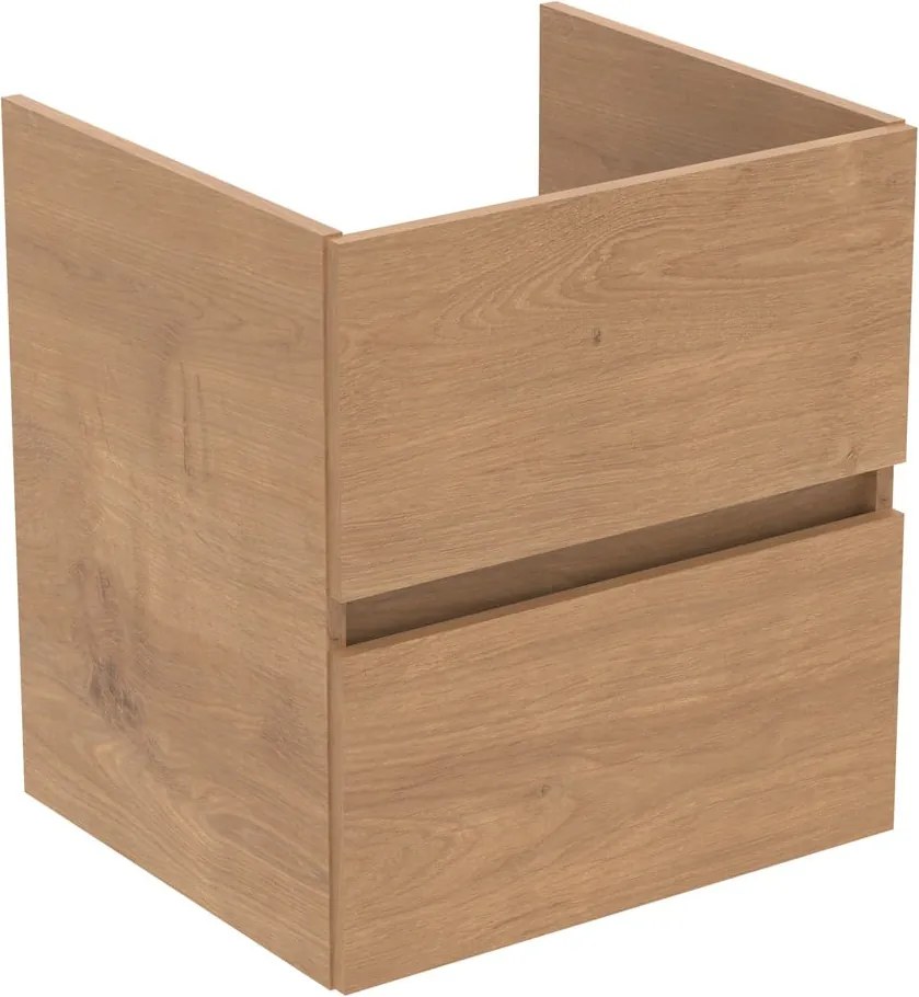 Dulap sub chiuvetă în culoare naturală suspendat cu aspect de lemn de stejar 50x55 cm Eurovit+ – Ideal Standard