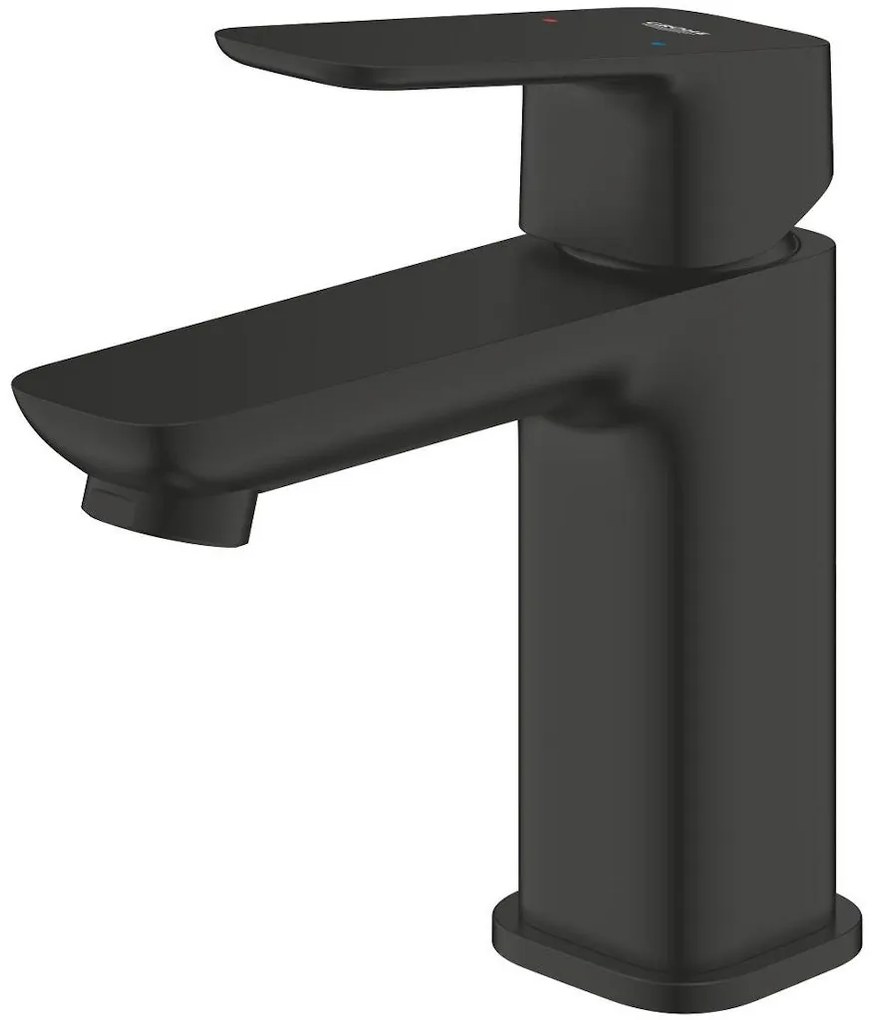 Baterie lavoar Grohe Cubeo, fara ventil, marime S, negru mat