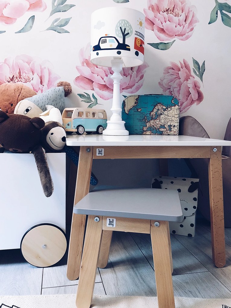 Scaun pentru copii Culoare Alb Zapada, WOODY SNOW