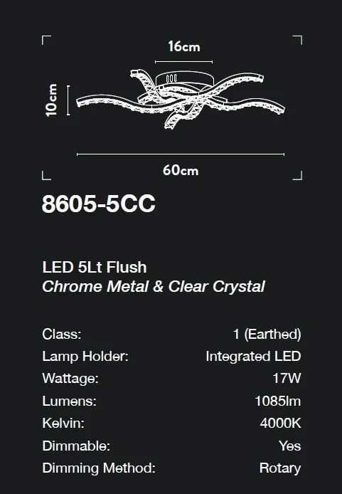 Plafoniera LED design modern Belle D-60cm