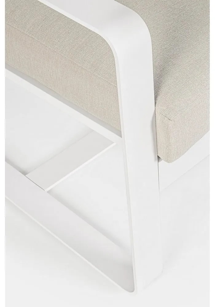 Canapea de grădină albă din aluminiu Merrigan – Bizzotto