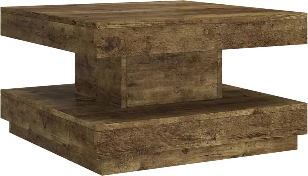 vidaXL Măsuță de cafea, maro închis, 60x60x35 cm, MDF