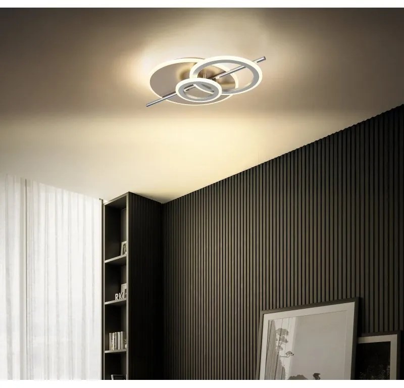 Plafoniera LED metal sampanie NORRIS