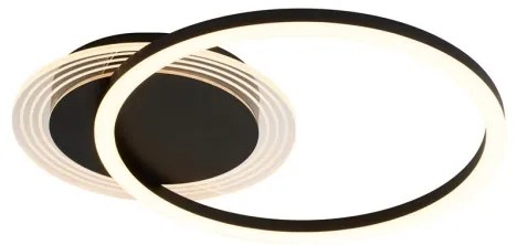 Searchlight 13650BK - Plafonieră LED dimmabilă CONTOUR LED/24W/230V 3000K