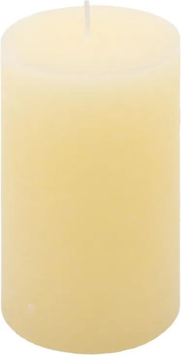Set de lumânări rustice, 11,5 cm, Ø 6,8 cm, crem, 6 buc