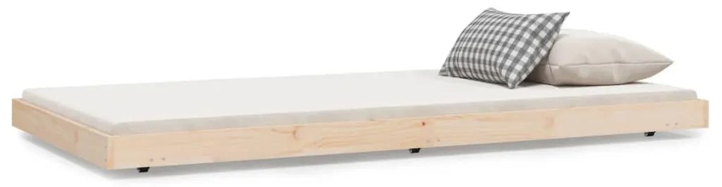 823489 vidaXL Cadru de pat, 100x200 cm, lemn masiv de pin