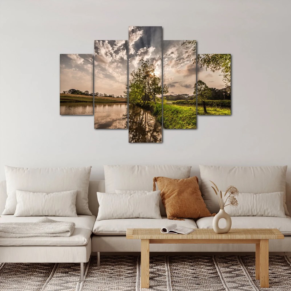 Tablou naturii cu raze de soae (150x105 cm)