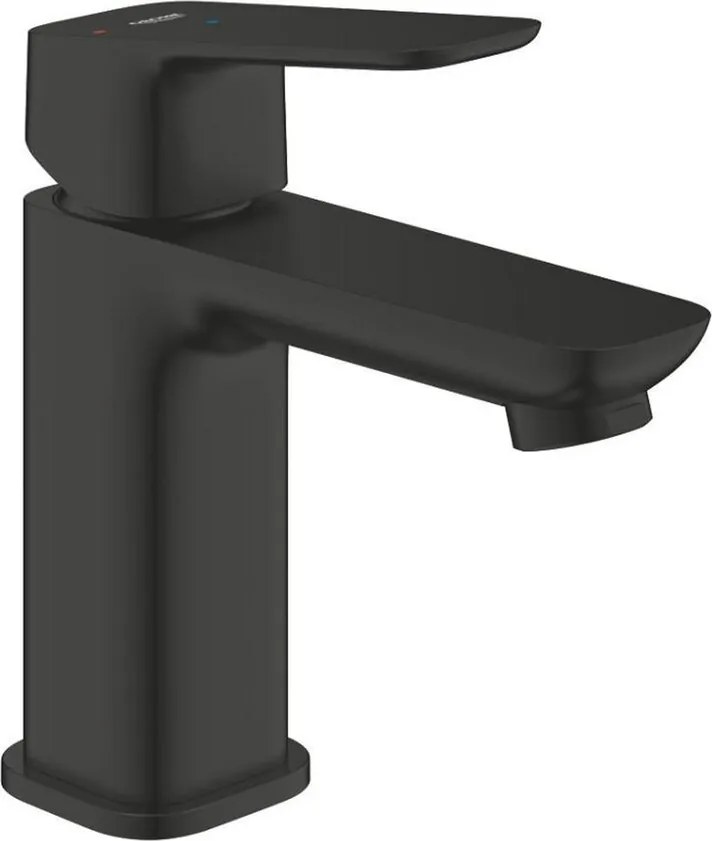 Baterie lavoar Grohe Cubeo S monocomanda finisaj negru mat cu ventil Push-Open