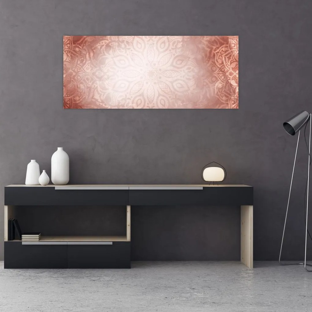Tablou - Mandala roz (120x50 cm)