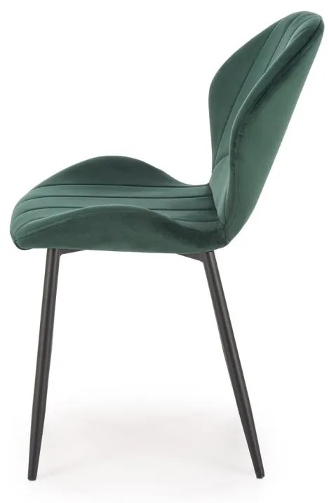 Scaun K538 velvet verde inchis H85 cm