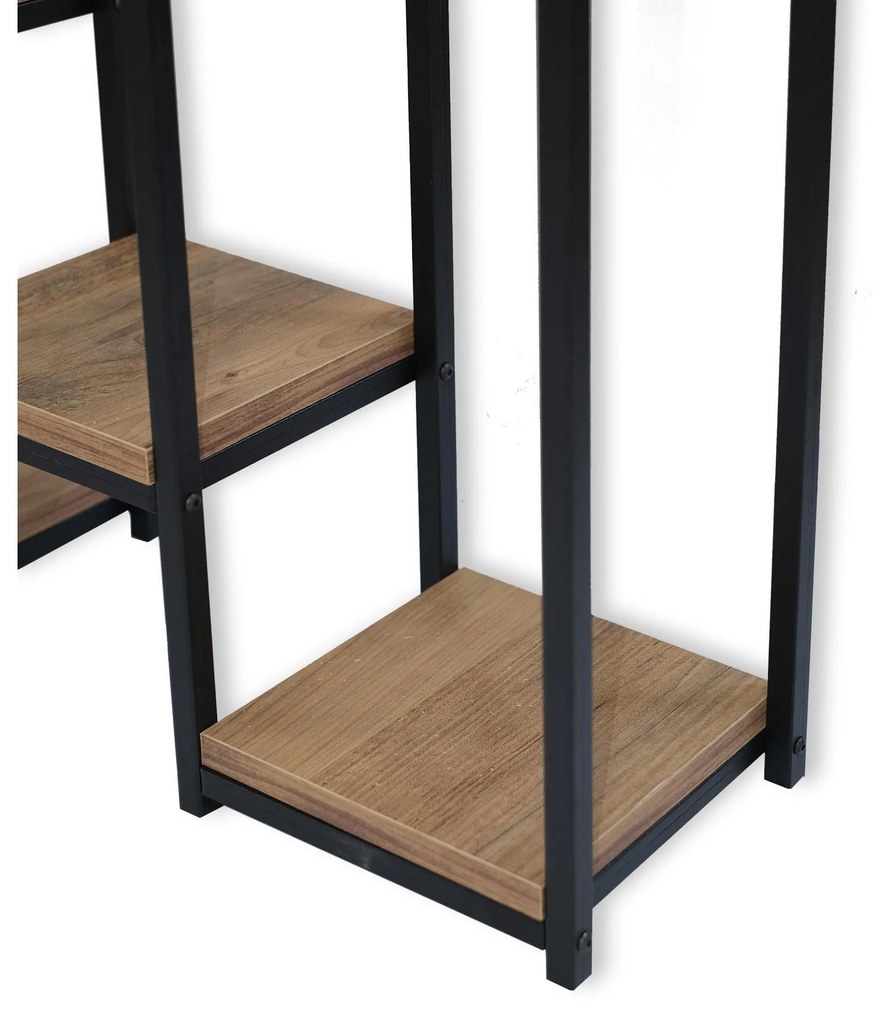 Ghiveci de flori decorativ Vopamo 2 (pin atlantic + negru). 1093630