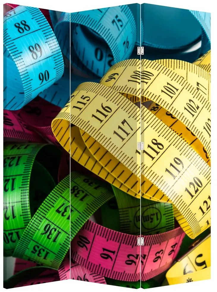 Paravan - Metri colorați (126x170 cm)