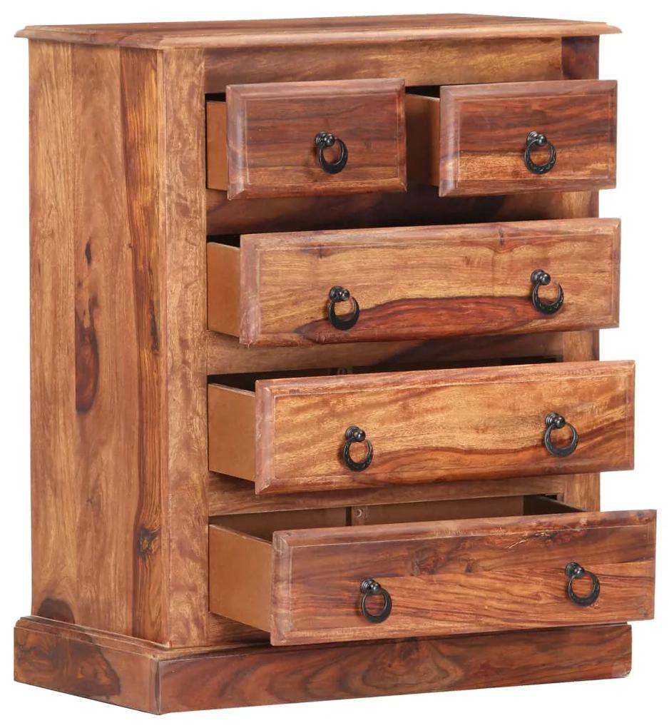 Dulap cu sertare, 60x35x75 cm, lemn masiv de sheesham