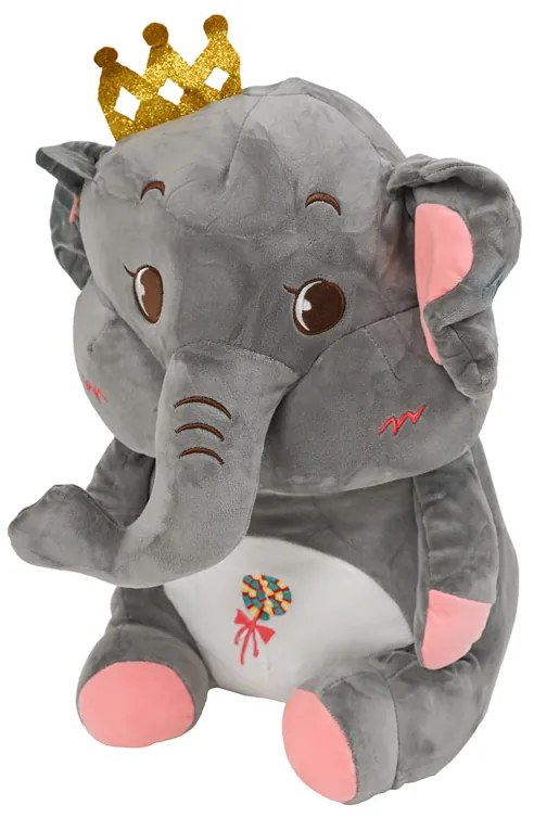 ELEFANT de plus cu paturica cocolino in interior, gri