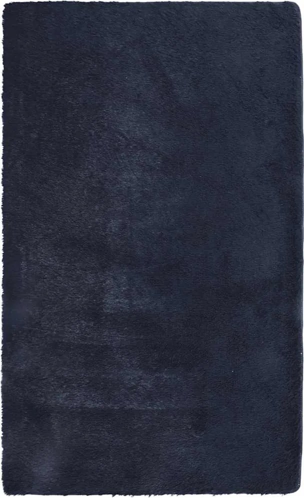 vidaXL Covor shaggy cu pom înalt, NAVARRA, bleumarin, 80x150 cm