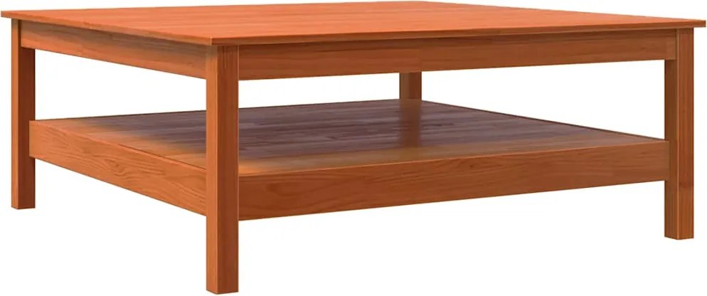 vidaXL Măsuță de cafea, maro ceruit, 100x100x40 cm, lemn masiv de pin