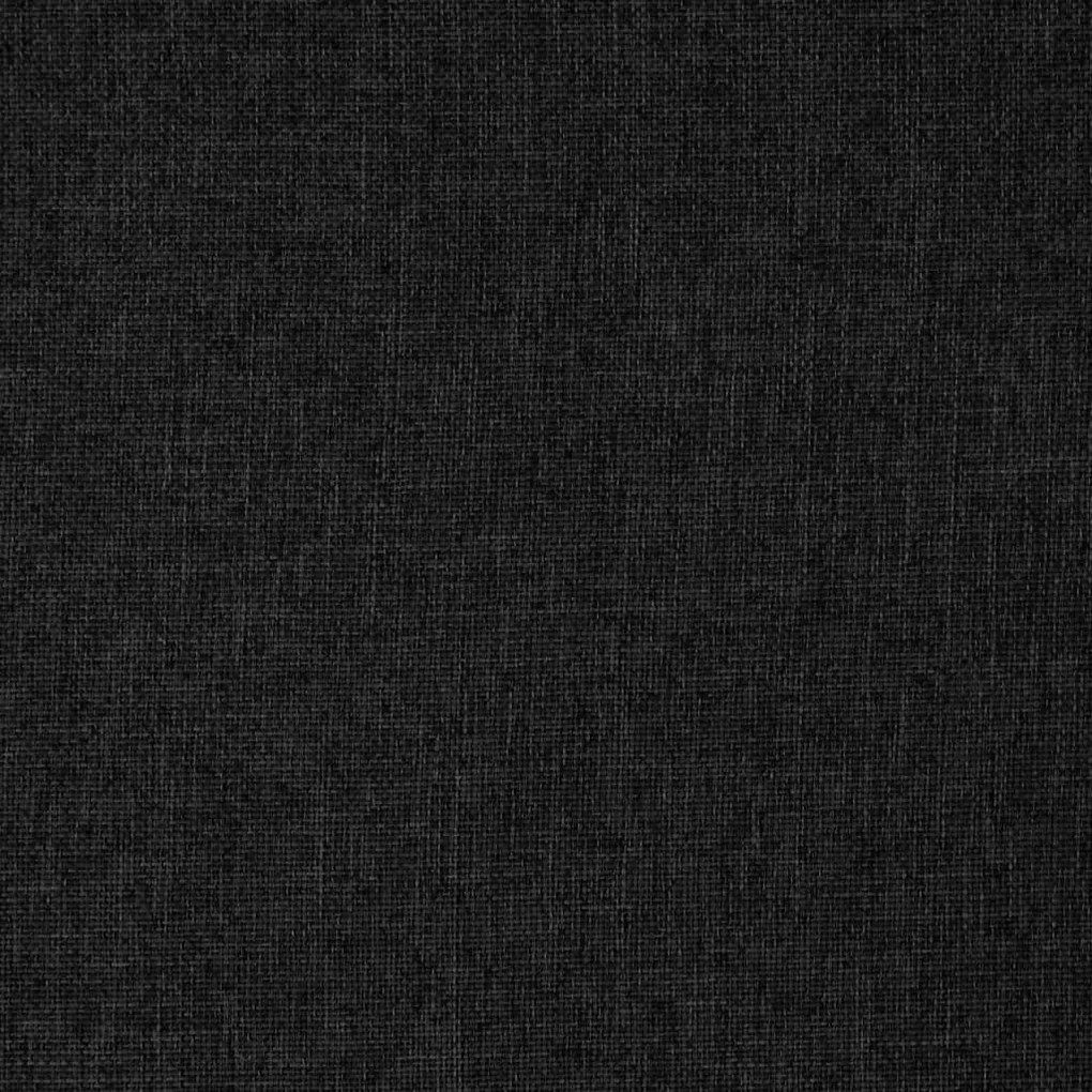 Scaun de podea pliabil, negru, material textil 1, Negru