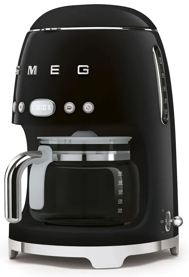 Aparat de cafea negru cu filtru 50's Retro Style - SMEG