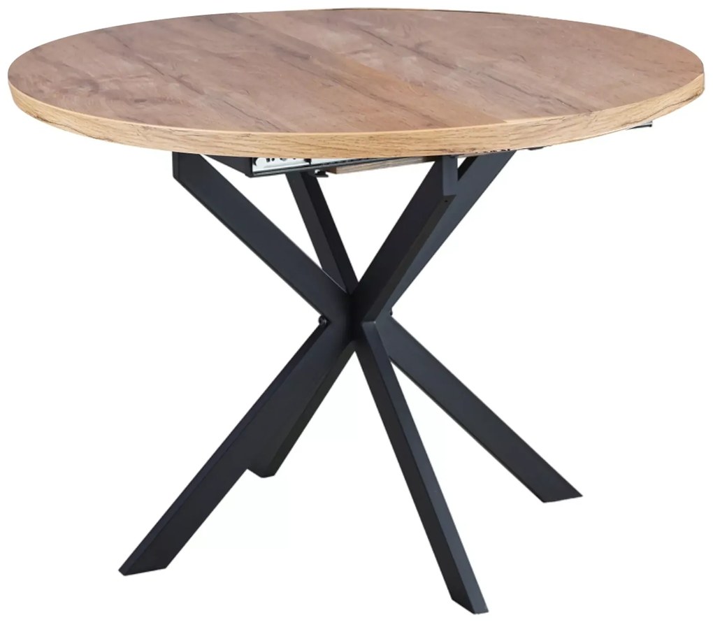 Masa extensibila de dining GASTON 100(135)X100 cm, decor stejar artisan