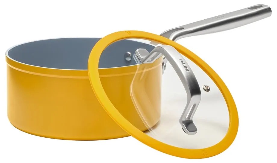 Oală cu capac/cu suprafață ceramică 2,4 l adecvată pentru plita cu inducție Meda 3.0 – FABINI