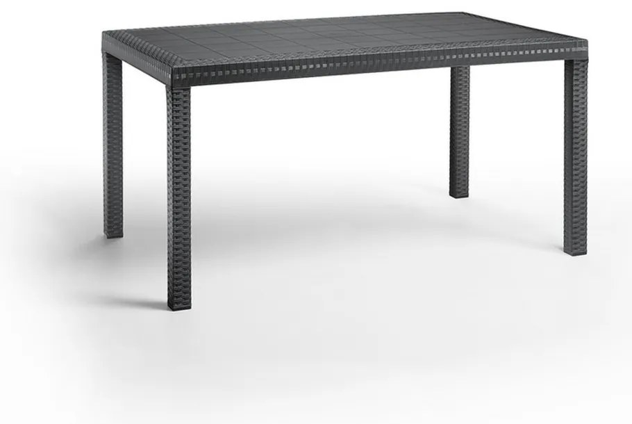 Masă de grădină din plastic Hella, grafit