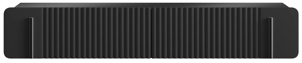 Masă de toaletă Malmi 100 cm suspendată - negru mat / negru