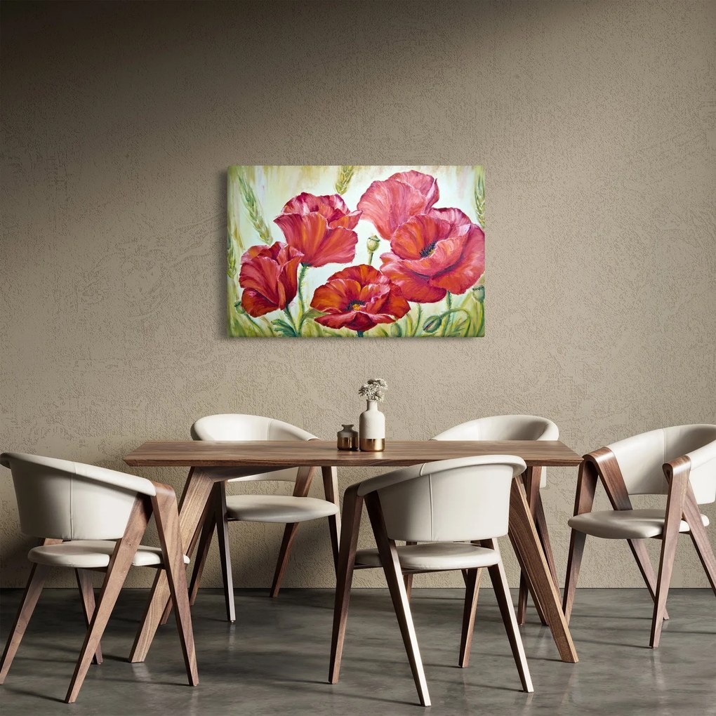 Tablou - Mac - flori (90x60 cm)