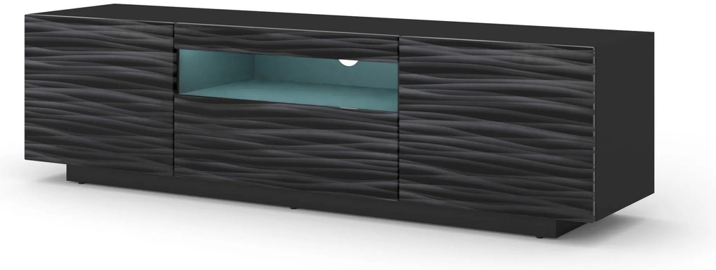 Masă TV Aurora 150 (sahara Negru) (cu iluminat LED). 1124867