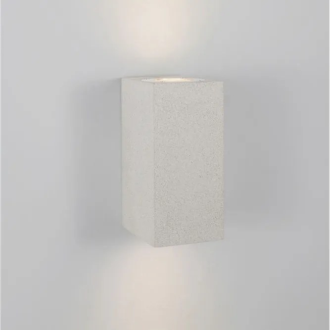 Aplica perete moderna de exterior cu iluminat ambiental IP65 FUENTO II alba
