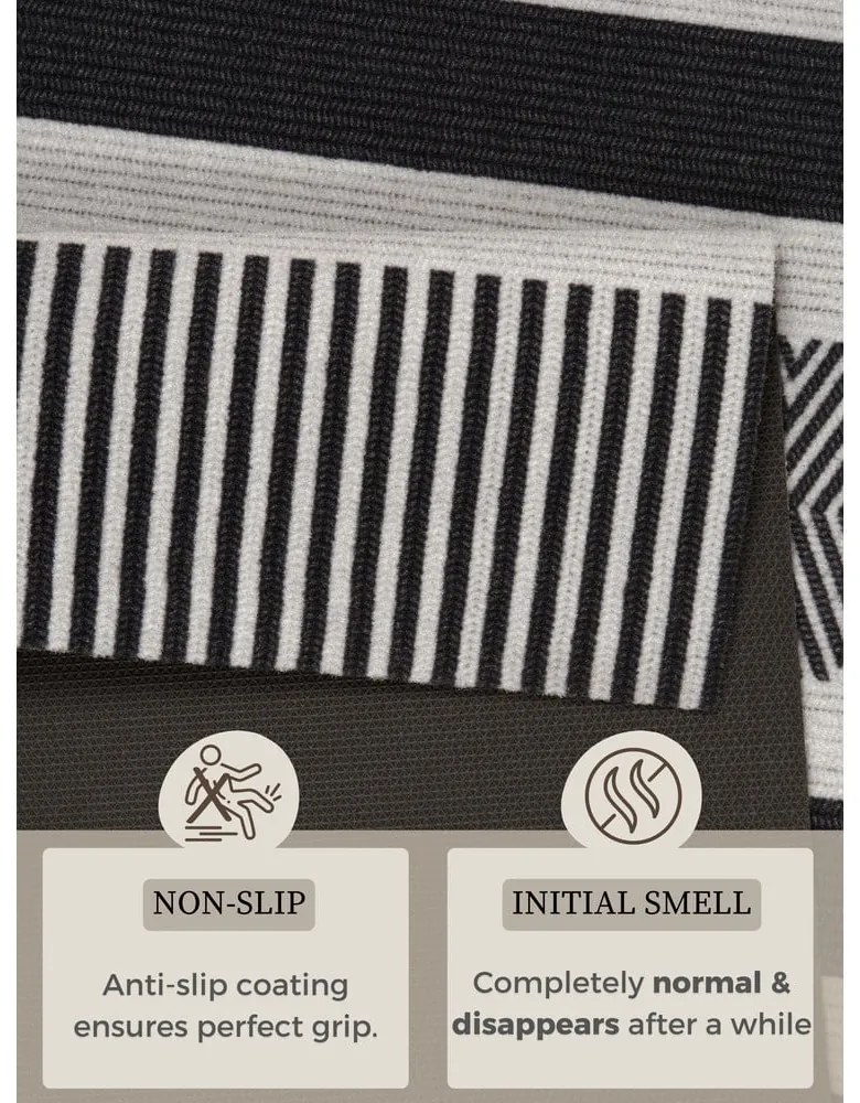 Covor de bucătărie / traversă Zala Living Cook & Clean Urban, 45 x 140 cm, negru-gri