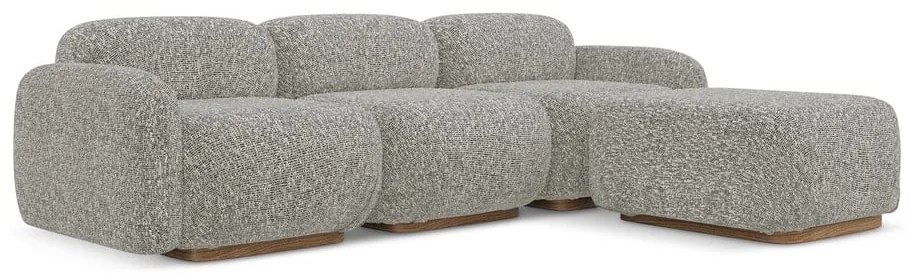 Colțar modular gri (cu colț variabil) Ailani – Makamii