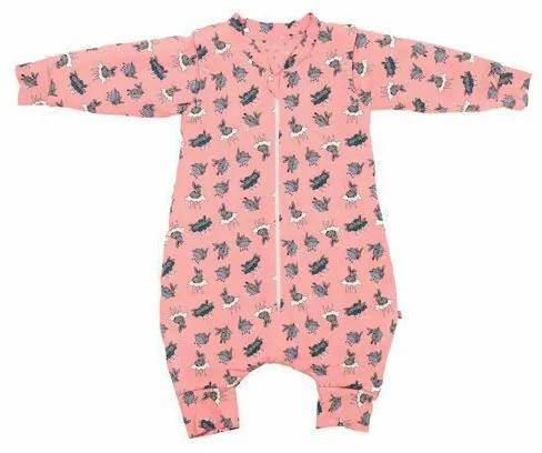 Kidsdecor - Sac de dormit cu picioruse si maneci Bunny Pink - 100 cm, 2 Tog - Iarna
