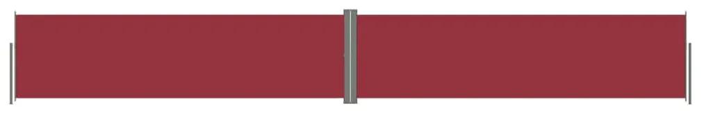 Copertina laterala retractabila, rosu, 140x1000 cm Rosu, 140 x 1000 cm