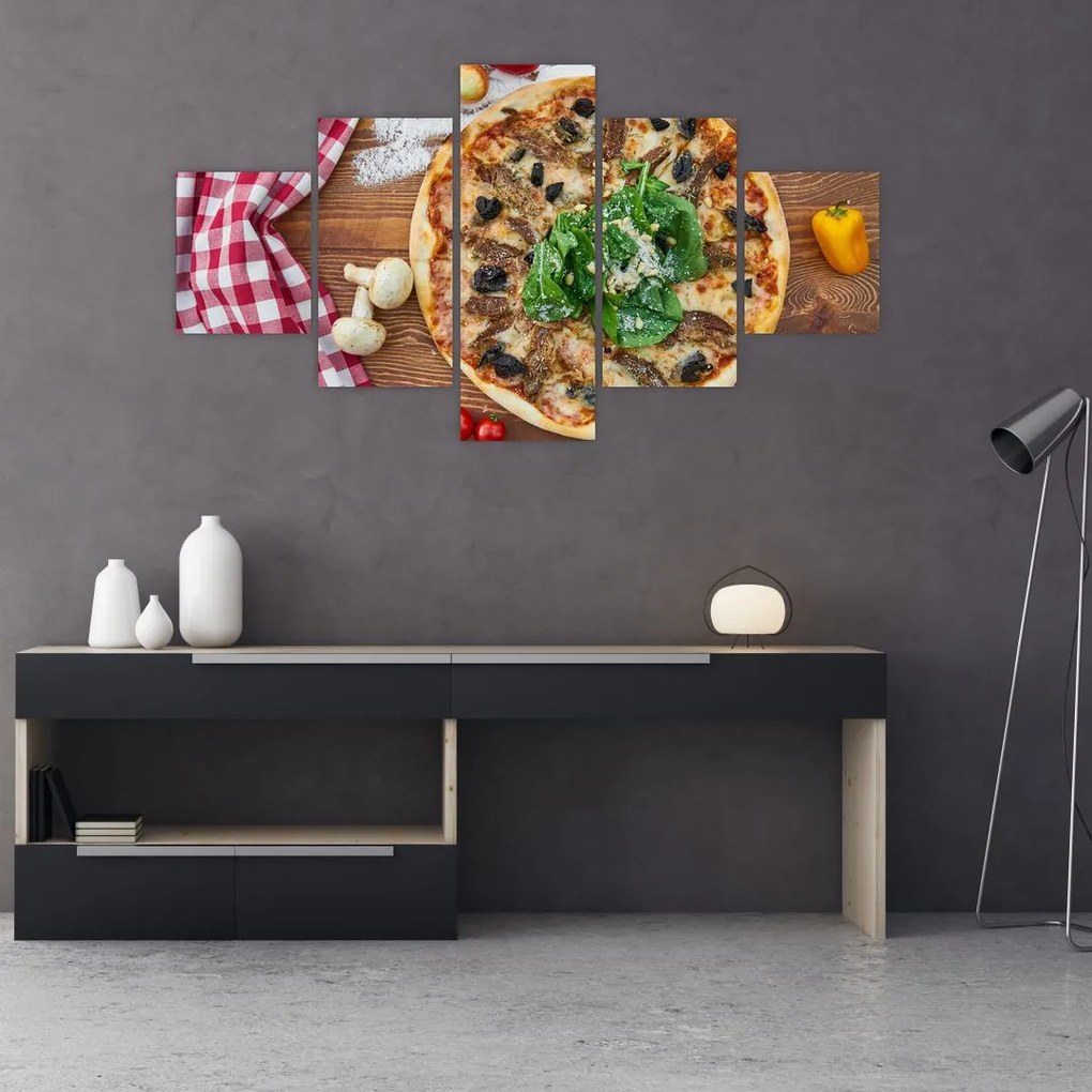 Tablou cu pizza (125x70 cm), în 40 de alte dimensiuni noi