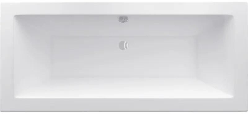 Mexen Cube cadă dreptunghiulară 170 x 80 cm, Albă - 55051708000